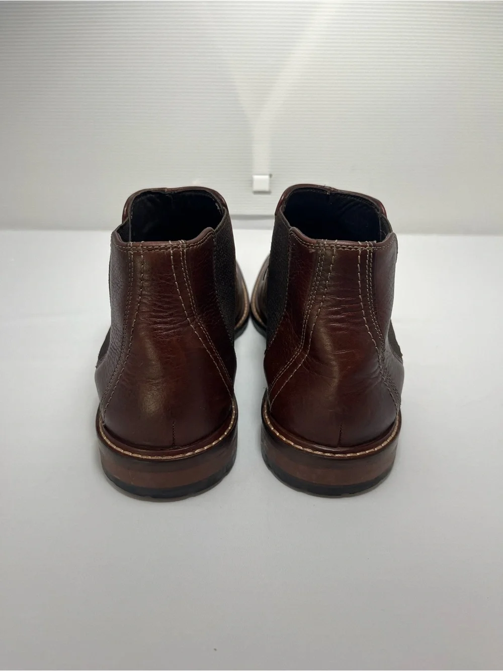 Johnston & Murphy Bedford Men's Chelsea Boots Size 11 Brown Leather 59-3332